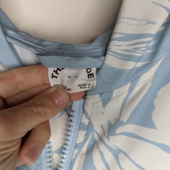 The Upside Lightweight Blue/White Tropical Jacket - Picture 3 of 6